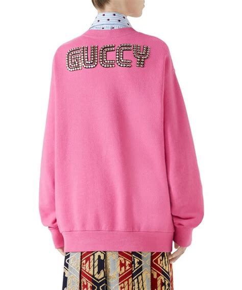 gucci sweat suit felt|Gucci oversized sweatshirt.